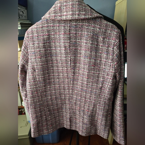 Bagatelle Pink Tweed Textured Blazer Ladies Size M - Picture 4 of 4
